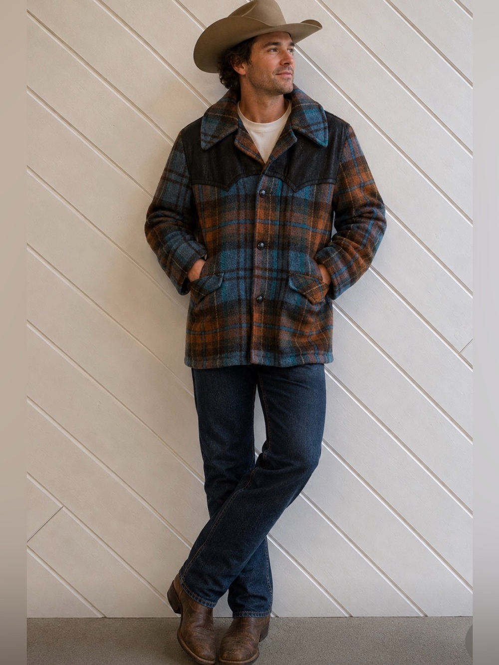 ESQUIRE Vintage Western Wool Jacket